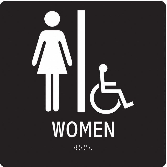 ADA Braille Facility Sign 8x8in Acrylic