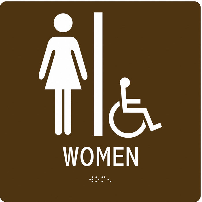 ADA Braille Facility Sign 8x8in Acrylic