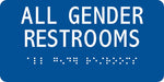 ADA Braille Facility Sign 3 in x 6 in