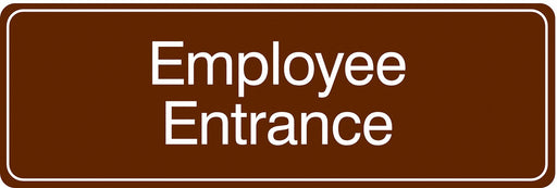 Facility Sign 3 in x 9 in Acrylic