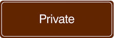 Facility Sign 3 in x 9 in Acrylic