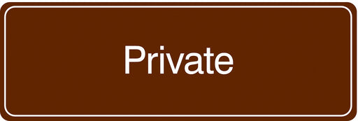 Facility Sign 3 in x 9 in Acrylic