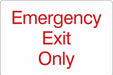 Facility Sign 6 in x 9 in Acrylic