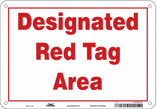 Safety Sign 7 in x 10 in Aluminum