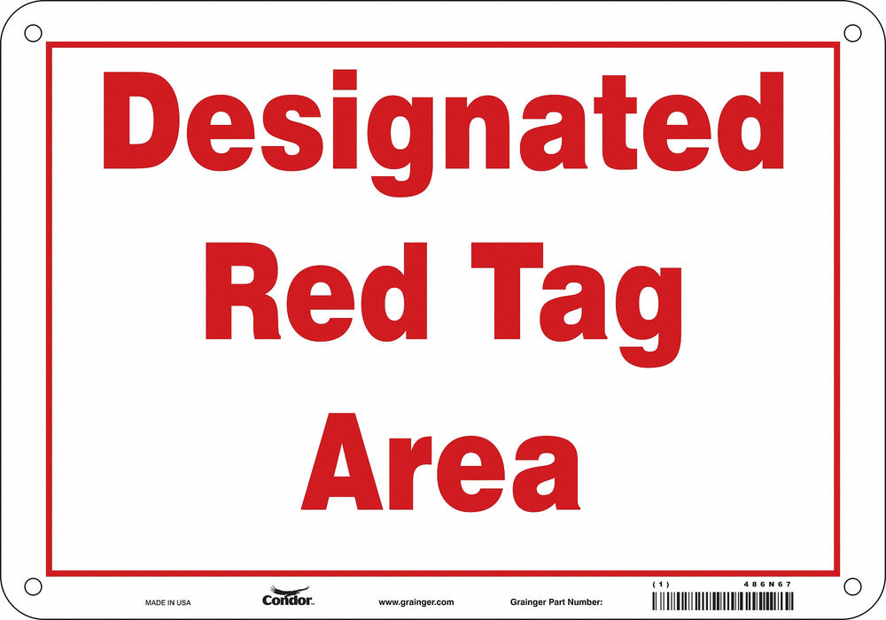 Safety Sign 7 in x 10 in Polyethylene