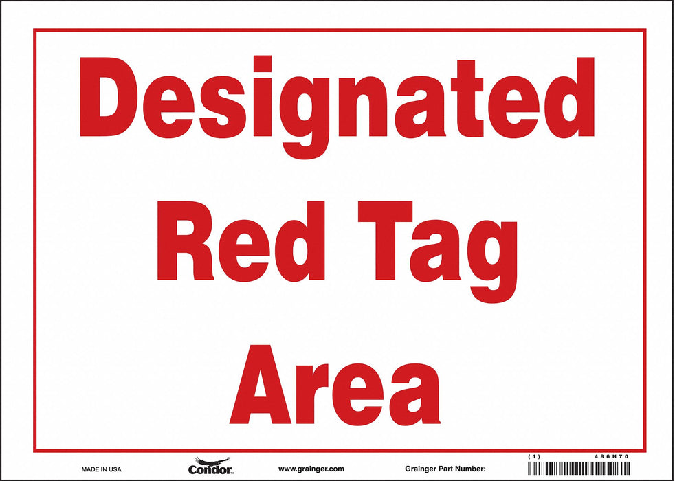 Safety Sign 10 in x 14 in Vinyl