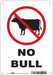 Safety Sign 10 in x 7 in Aluminum