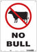 Safety Sign 14 in x 10 in Aluminum