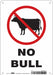 Safety Sign 10 in x 7 in Polyethylene