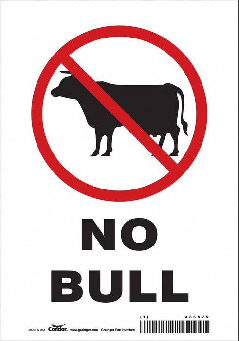 Safety Sign 10 in x 7 in Vinyl