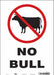 Safety Sign 14 in x 10 in Vinyl