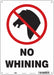Safety Sign 14 in x 10 in Polyethylene