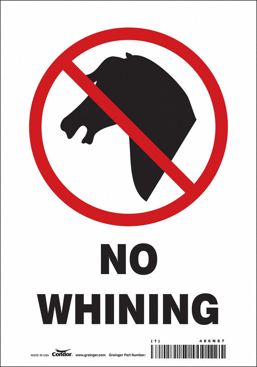 Safety Sign 10 in x 7 in Vinyl
