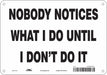 Safety Sign 7 in x 10 in Aluminum