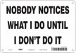 Safety Sign 10 in x 14 in Aluminum