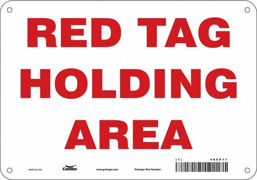 Safety Sign 7 in x 10 in Aluminum