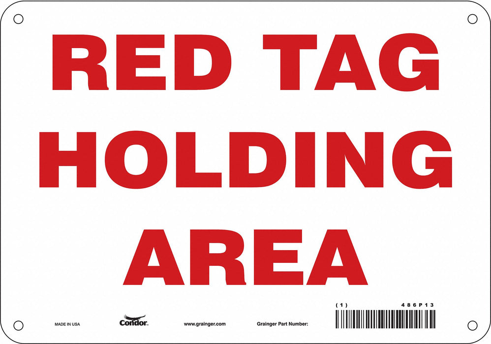 Safety Sign 7 inx10 in Polyethylene