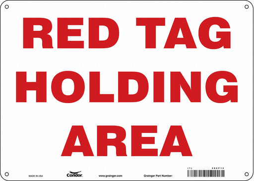 Safety Sign 10 inx14 in Polyethylene
