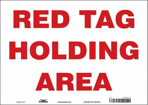Safety Sign 10 in x 14 in Vinyl