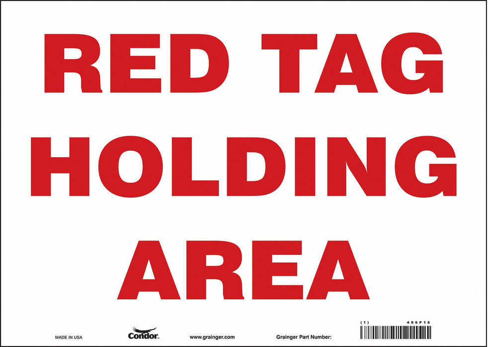Safety Sign 10 in x 14 in Vinyl