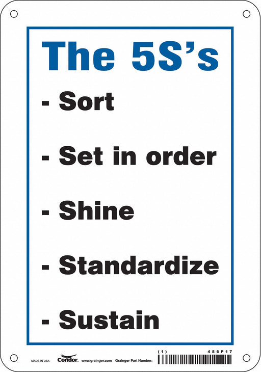 Safety Sign 10 inx7 in Aluminum