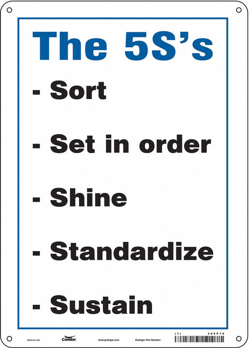 Safety Sign 14 inx10 in Aluminum