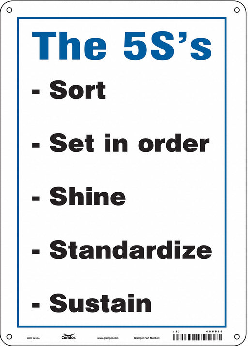 Safety Sign 14 inx10 in Aluminum