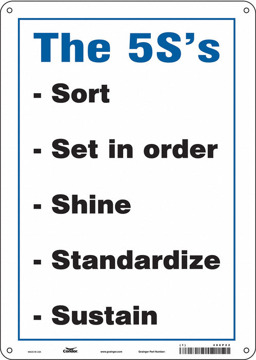 Safety Sign 14 inx10 in Polyethylene