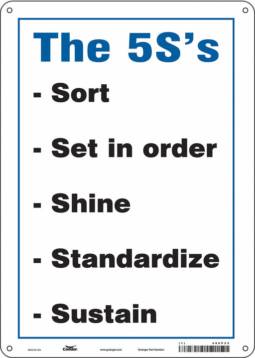 Safety Sign 14 inx10 in Polyethylene