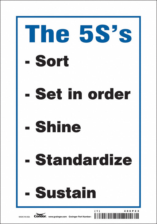Safety Sign 10 inx7 in Vinyl