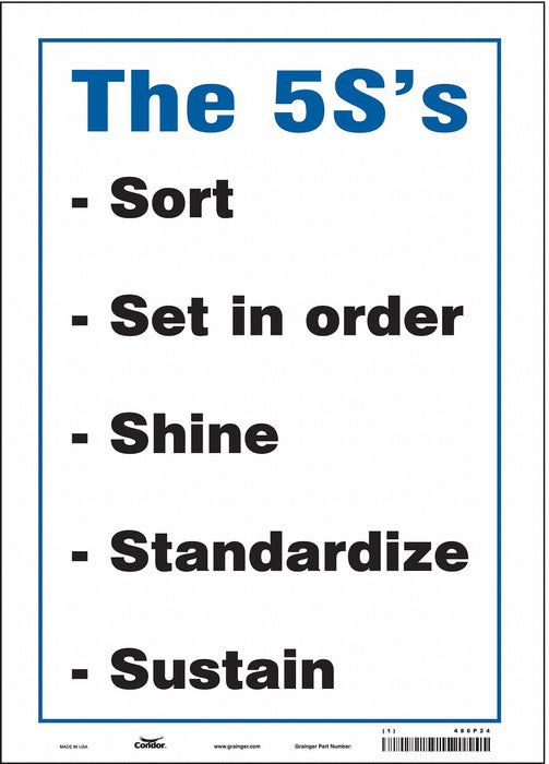 Safety Sign 14 inx10 in Vinyl