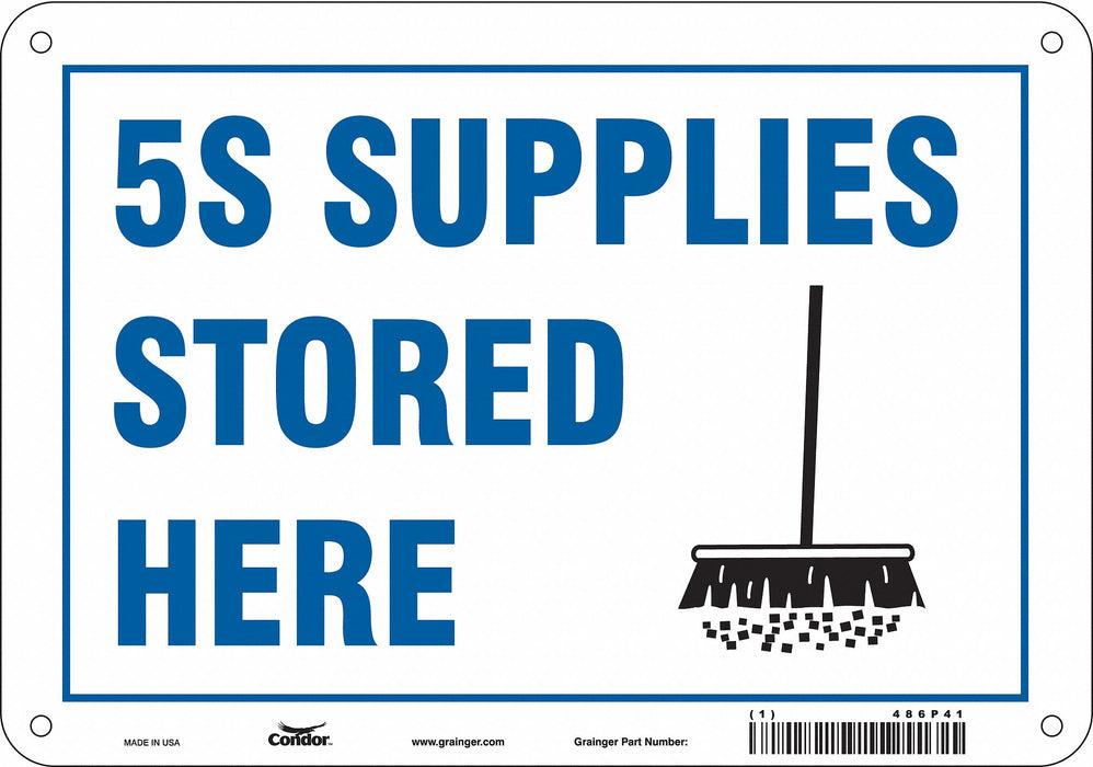 Safety Sign 7 in x 10 in Aluminum