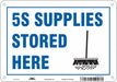 Safety Sign 7 inx10 in Polyethylene