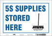 Safety Sign 7 inx10 in Vinyl
