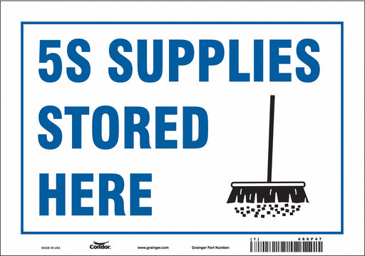 Safety Sign 7 inx10 in Vinyl