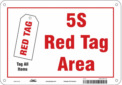 Safety Sign 7 in x 10 in Aluminum