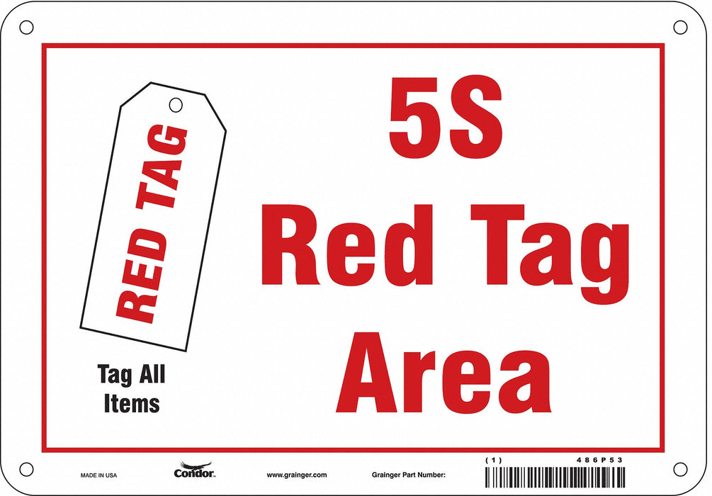 Safety Sign 7 in x 10 in Polyethylene