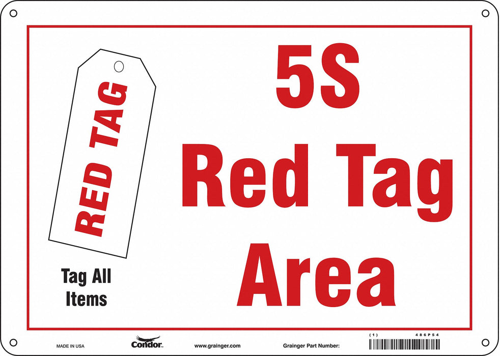 Safety Sign 10 inx14 in Polyethylene