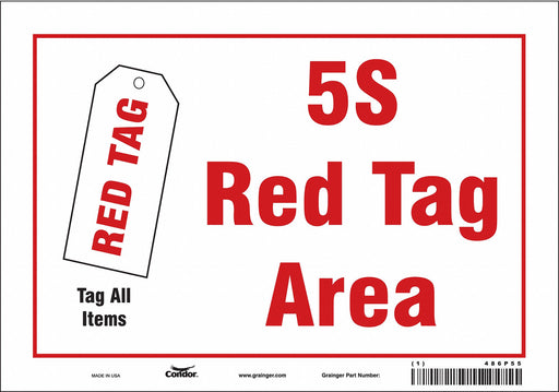 Safety Sign 7 inx10 in Vinyl