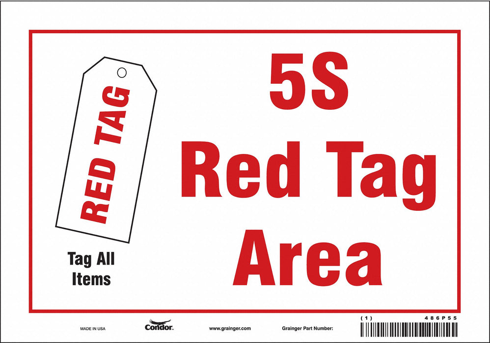 Safety Sign 7 inx10 in Vinyl