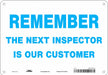 Safety Sign 7 in x 10 in Aluminum