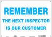 Safety Sign 10 inx14 in Polyethylene