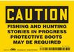 Safety Sign 3 1/2 in x 5 in Vinyl