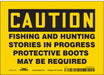 Safety Sign 5 in x 7 in Vinyl