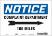 Safety Sign 7 in x 10 in Vinyl