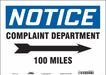 Safety Sign 10 in x 14 in Vinyl