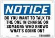 Safety Sign 7 in x 10 in Aluminum