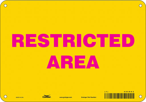 Safety Sign 7 in x 10 in Vinyl