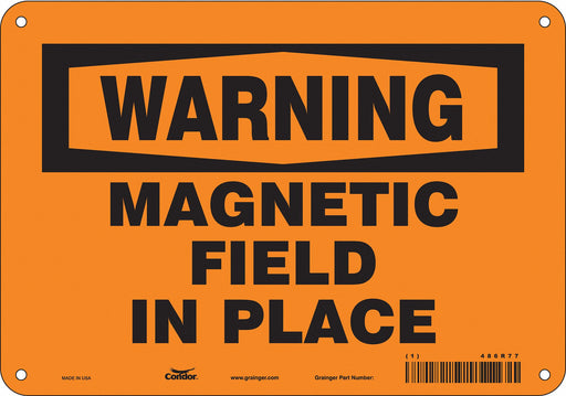 Safety Sign 7 in x 10 in Aluminum