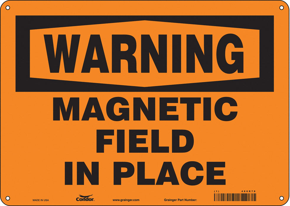 Safety Sign 10 in x 14 in Aluminum